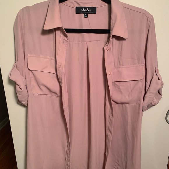 Lulu's Mauve Button Down - Picture 4 of 7